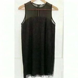 BNWT BCBGeneration Black Dress with Sheer Top Size XXS